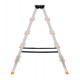 Krause Dopplo double-sided step ladder silver