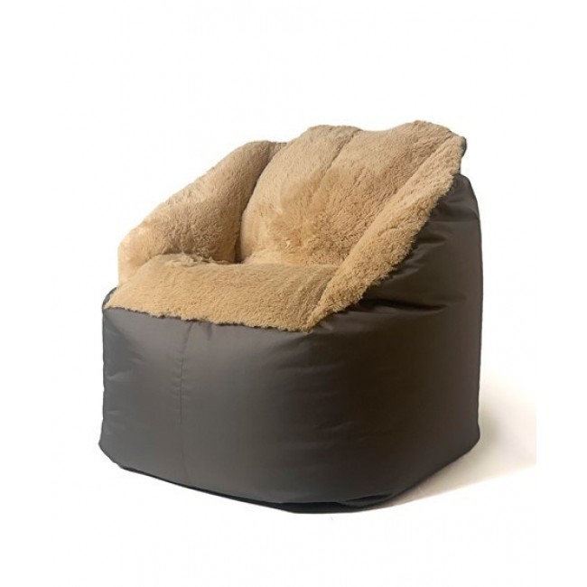 Sako bag pouf Fluffy brown XXL 140 x 90 cm