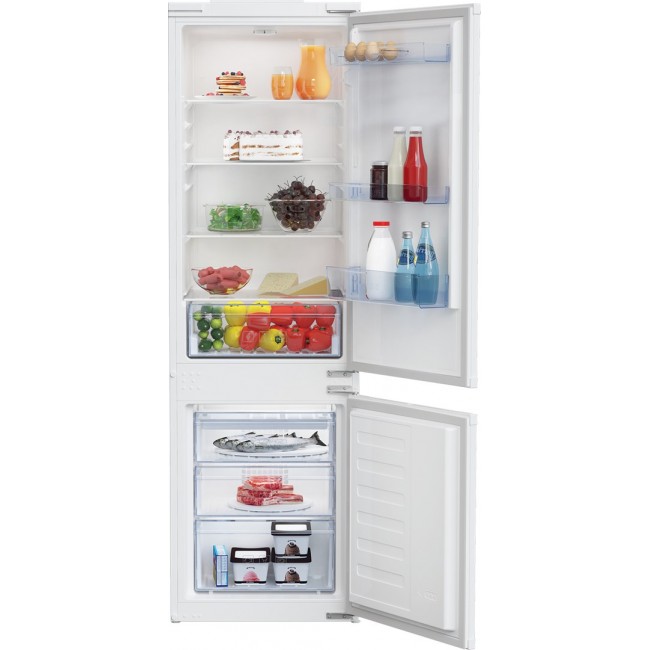 Beko BCSA285K4SN fridge-freezer Built-in 271 L E White