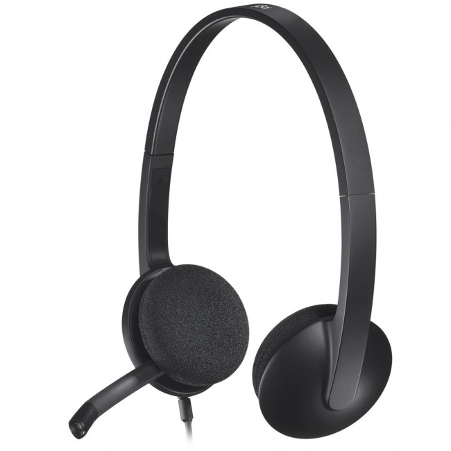 Logitech H340 USB Computer Headset Wired Head-band Office/Call center USB Type-A Black Logitech H340 USB Computer Headset Wired Head-band Office/Call center USB Type-A Black