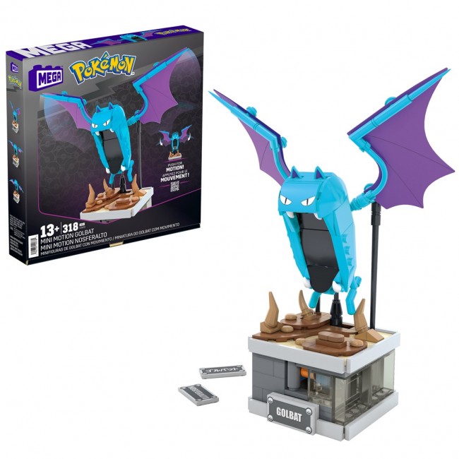 MEGA Pok mon Mini Motion Golbat Building Toy Kit (313 Pieces) for Collectors MEGA Pok mon Mini Motion Golbat Building Toy Kit (313 Pieces) for Collectors