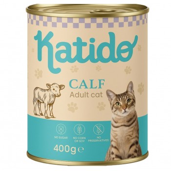 KATIDO Calf - wet cat food - 400g