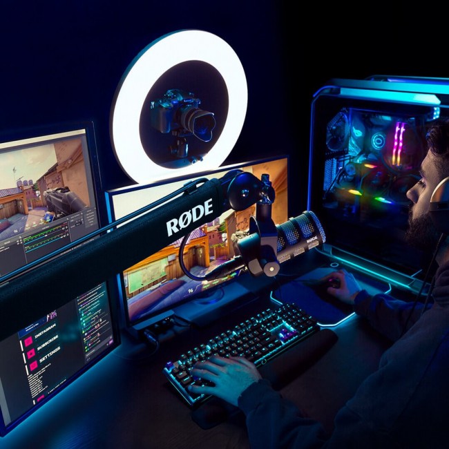 R DE PSA1+ Boom microphone stand