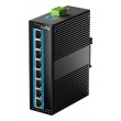 Cudy 8-Port 10/100M Industrial PoE Switch Unmanaged Fast Ethernet (10/100) Power over Ethernet (PoE) Black