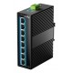 Cudy 8-Port 10/100M Industrial PoE Switch Unmanaged Gigabit Ethernet (10/100/1000) Power over Ethernet (PoE) Black