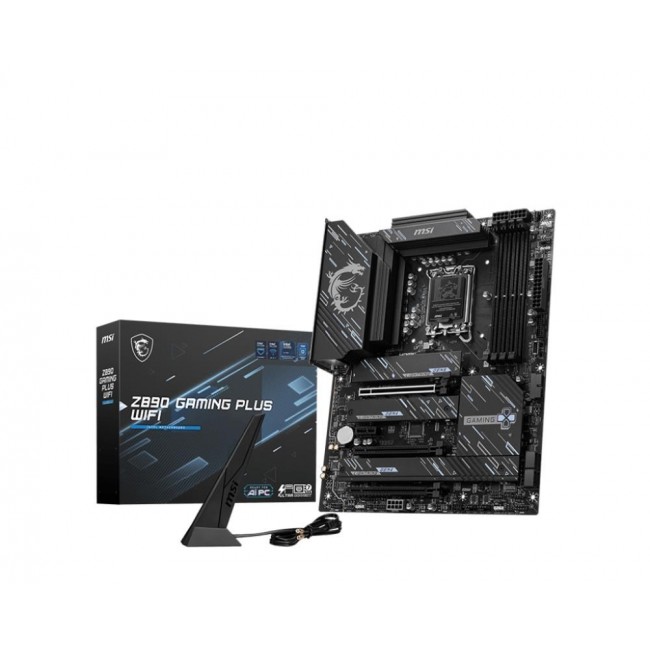 MSI Z890 GAMING PLUS WIFI motherboard Intel Z890 LGA 1851 (Socket V1) ATX