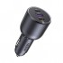 Ugreen 130W 3-Port Fast Car Char gray Headphones, Mobile computer, Mobile phone, Laptop, Power bank, Telephone Grey Cigar lighter Auto