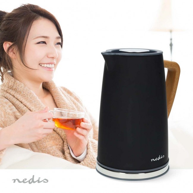 Nedis KAWK510EBK electric kettle 1.7 L 2200 W Black Nedis KAWK510EBK electric kettle 1.7 L 2200 W Black