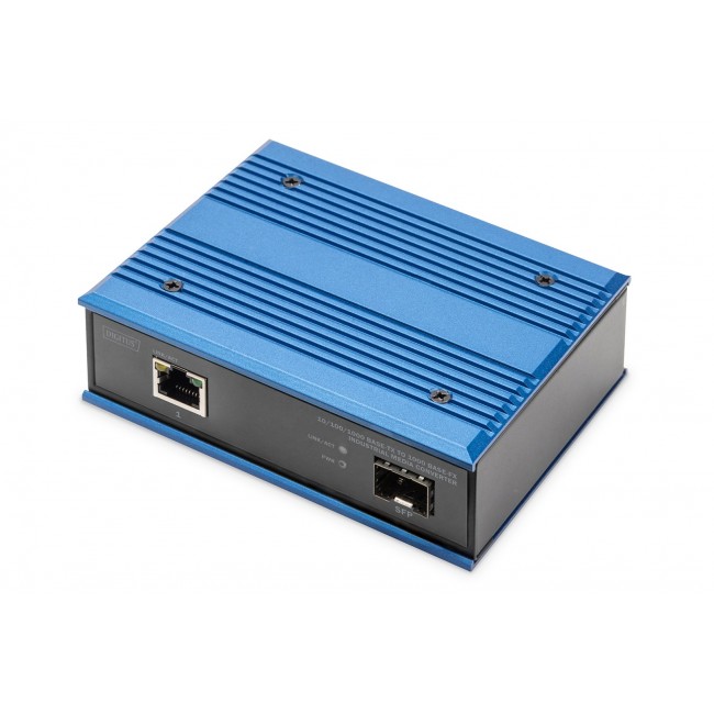 Digitus 10/100/1000 Base-TX to 1000 Base-FX Industrial Media Converter