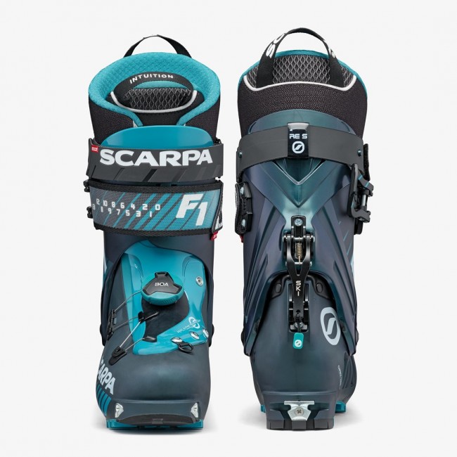 Scarpa F1, 300, Anthracite - Ottanium, TLT (Optimized Touring Pivot - 6mm)