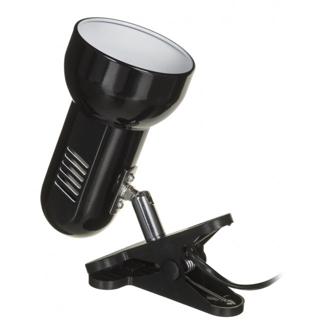 Activejet Clip-on desk lamp, black, metal, E27 thread Activejet Clip-on desk lamp, black, metal, E27 thread