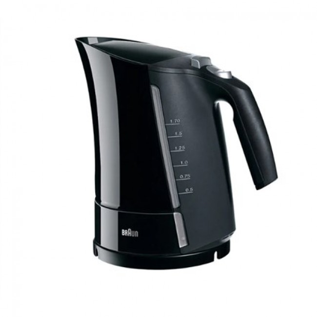 Braun WK 500 electric kettle 1.6 L 3000 W Black Braun WK 500 electric kettle 1.6 L 3000 W Black