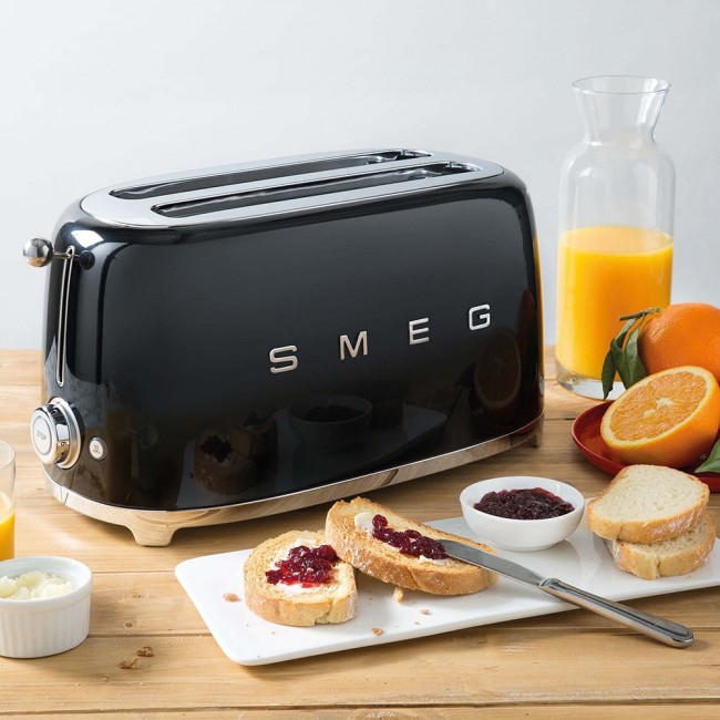 Smeg 50's Style Toaster TSF02BLEU Black Smeg 50's Style Toaster TSF02BLEU Black