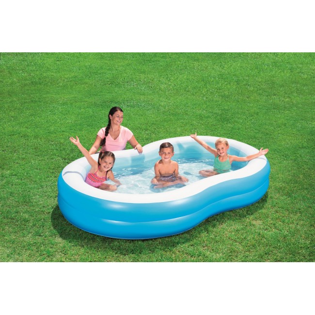 Bestway Inflatable Family Pool The Big Lagoon 2.62m x 1.57m x 46cm Bestway Inflatable Family Pool The Big Lagoon 2.62m x 1.57m x 46cm