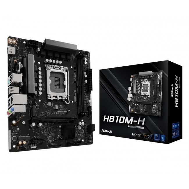 Asrock H810M-H Intel H810 LGA 1851 (Socket V1) micro ATX Asrock H810M-H Intel H810 LGA 1851 (Socket V1) micro ATX