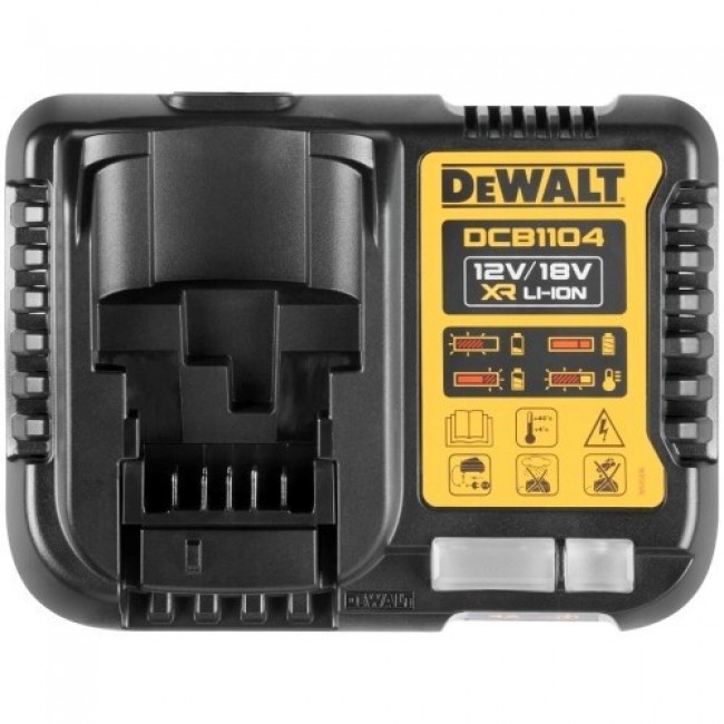 DeWalt DCB1104P2-QW Set charger DCB1104 + 2 batteries DCB184 18 V 5 Ah