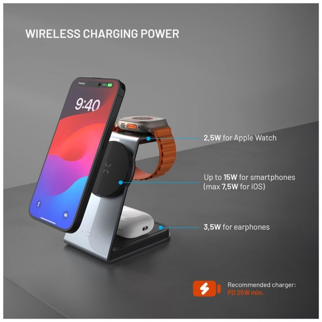 FIXED MagPowerstation Alu, space gray FIXED MagPowerstation Alu, space gray