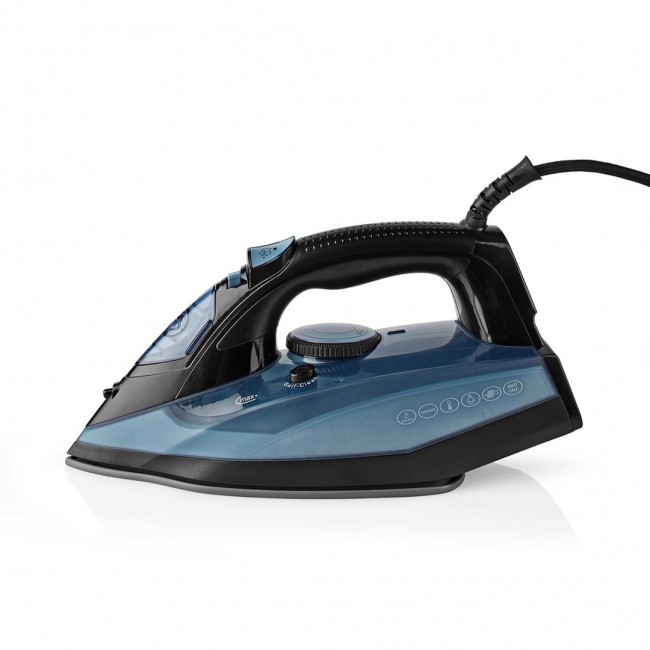 Nedis IRON2000 iron Dry iron Ceramic soleplate 2600 W Blue Nedis IRON2000 iron Dry iron Ceramic soleplate 2600 W Blue