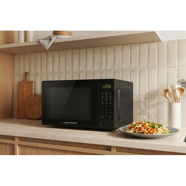 Esperanza EKO009 microwave Black Solo microwave Countertop 20 L 700 W