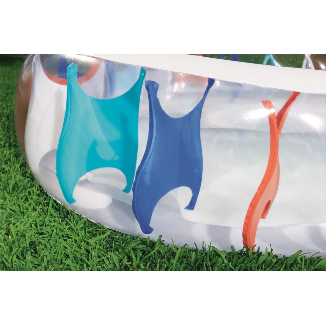 Bestway Inflatable Elliptic Family Pool 2.29m x 1.52m x 51cm - blue