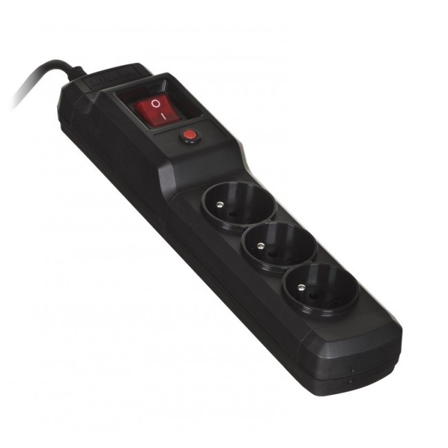 Activejet COMBO 3GN 5M black power strip with cord