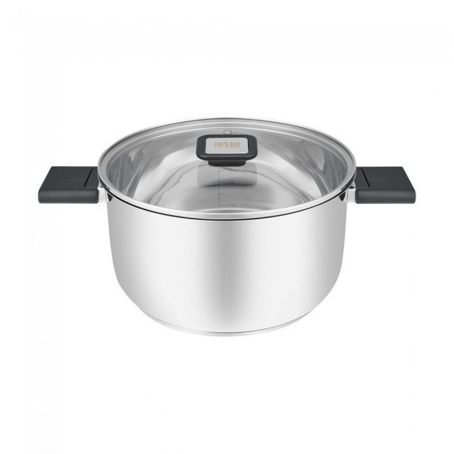 Resto Kitchenware Anser 4.4 L Round Black, Stainless steel