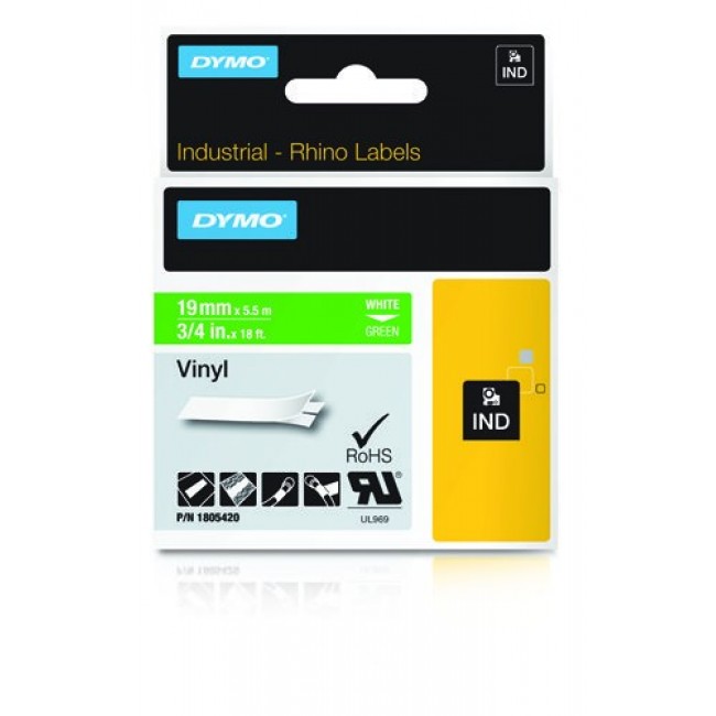 DYMO IND Vinyl Labels DYMO IND Vinyl Labels