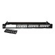 Techly Modular Patch Panel 24 Places UTP with Removable Modules 1 Unit Black Techly Modular Patch Panel 24 Places UTP with Removable Modules 1 Unit Black