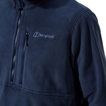 BERGHAUS Prism Half Zip Polartec Fleece - men's fleece sweatshirt, size L (blue)