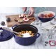 Staub 24 cm Round Cast Iron Cocotte Dark-Blue