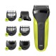 Braun Series 3 Shave&Style 300BT Electric Shaver, Razor for Men, Black/Volt Green