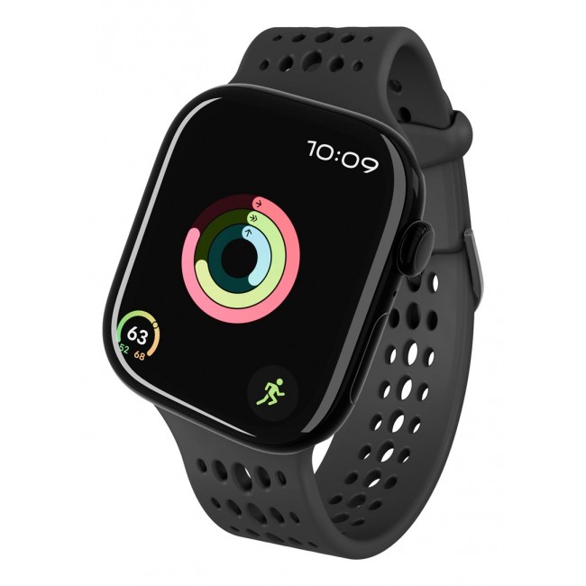 Decoded Ares O Watch Band Black Silicone