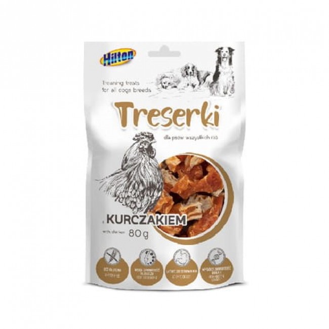 HILTON Treats with chicken - dog treat - 80g