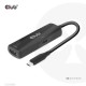 CLUB3D USB Gen2 Type-C to HDMI 8K60Hz or 4K120Hz HDR10+ with DSC1.2 with Power Delivery 3.0 Active Adapter M/F
