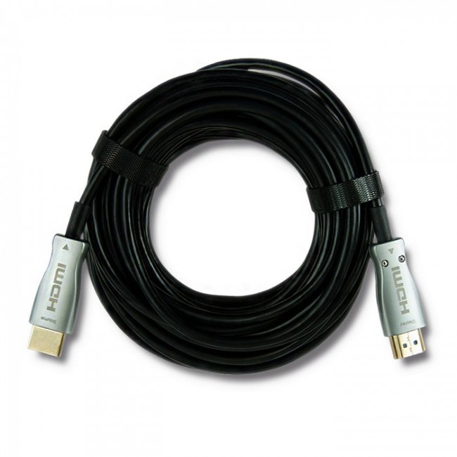 Qoltec 50472 HDMI cable 20 m HDMI Type A (Standard) Black, Silver