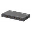 Manhattan 4K@60Hz 3-Port HDMI Switch, Switches Between Three HDMI Inputs on One HDMI Output (3x1), 18G, Automatic and Manual Switching, IR Remote Control, Black
