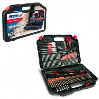 Set of 246 bits and drills
