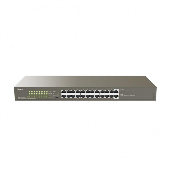 Tenda TEG1124P-24-250W network switch Unmanaged Gigabit Ethernet (10/100/1000) Power over Ethernet (PoE)