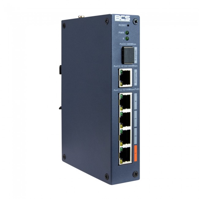 BCS BCS-L-SP0401G-1SFP-M network switch Managed Fast Ethernet (10/100) Power over Ethernet (PoE)