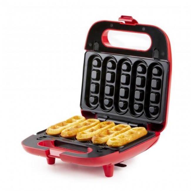 Domo DO9242W waffle iron 2 waffle(s) 750 W Red