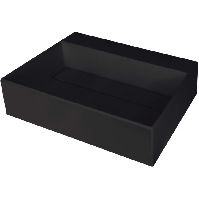 Granite countertop washbasin with a place for a tap - with a grille Granite countertop washbasin with a place for a tap - with a grille