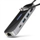 Axagon HMC-6GLN USB-C 5Gbps GLASS 6in1 hub Axagon HMC-6GLN USB-C 5Gbps GLASS 6in1 hub