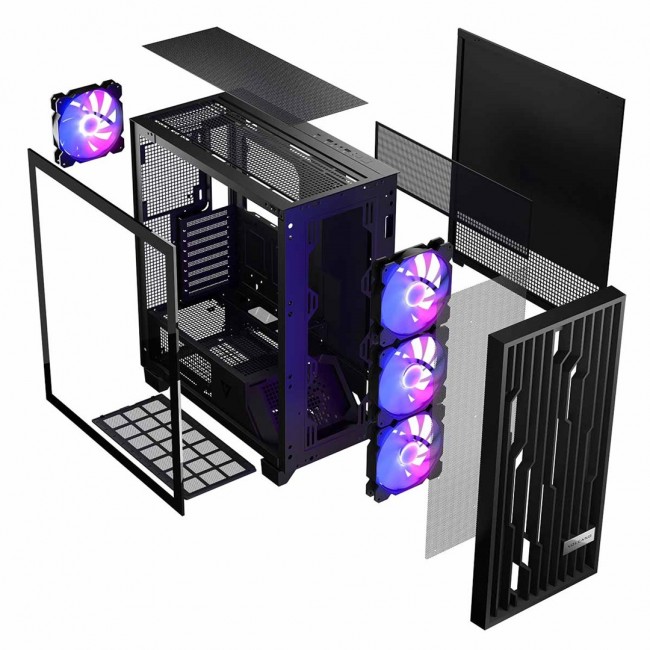 MODECOM Case VOLCANO PERUN APEX ARGB MIDI Black MODECOM Case VOLCANO PERUN APEX ARGB MIDI Black