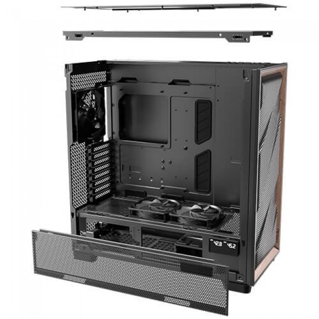 Antec FLUX PRO EUV Full Tower Black, Wood