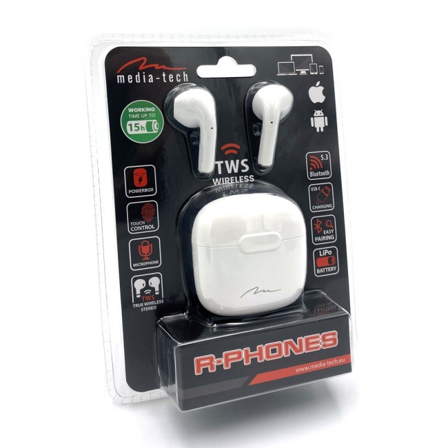 Wireless headphones R-PHONES TWS MT3589W Wireless headphones R-PHONES TWS MT3589W
