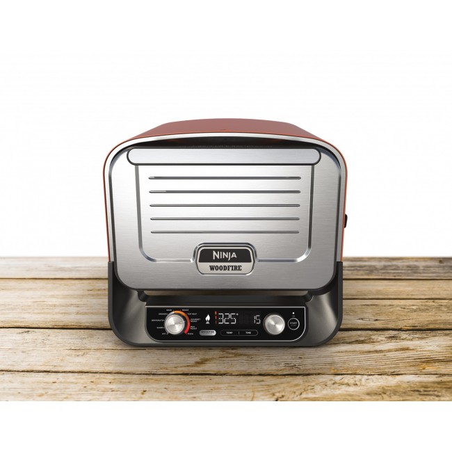 Ninja OO101EU outdoor barbecue/grill Electric + Charcoal Black, Red, Silver 2400 W