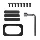 Maclean under-desk keyboard holder, max. load 5kg, horizontal and vertical reg., black, MC-108 B