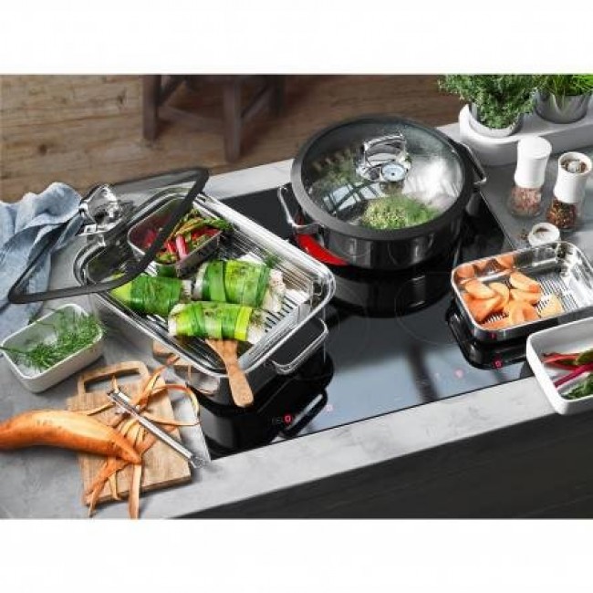 WMF 1741026040 roasting pan 3.5 L Glass, Silicone, Stainless steel WMF 1741026040 roasting pan 3.5 L Glass, Silicone, Stainless steel