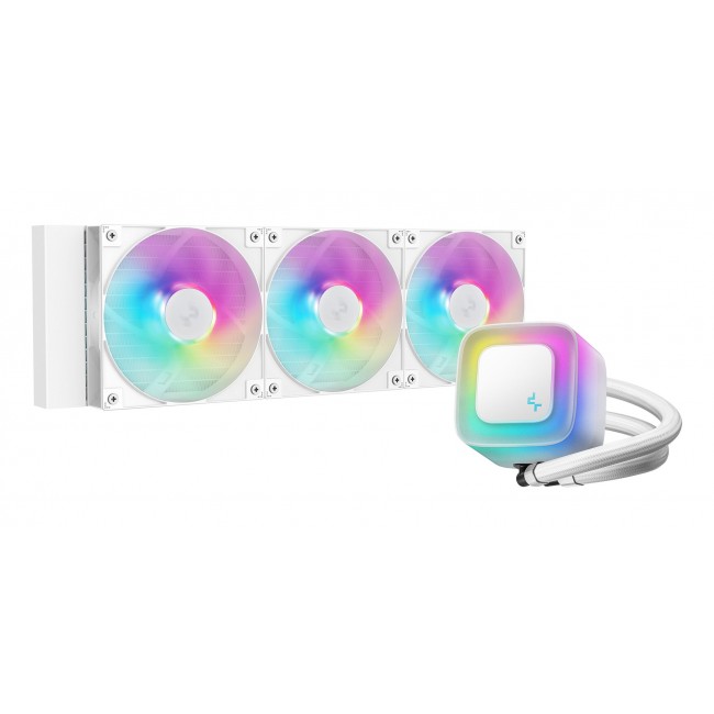 DeepCool LE360 WH V2 Processor All-in-one liquid cooler 12 cm White 1 pc(s) DeepCool LE360 WH V2 Processor All-in-one liquid cooler 12 cm White 1 pc(s)