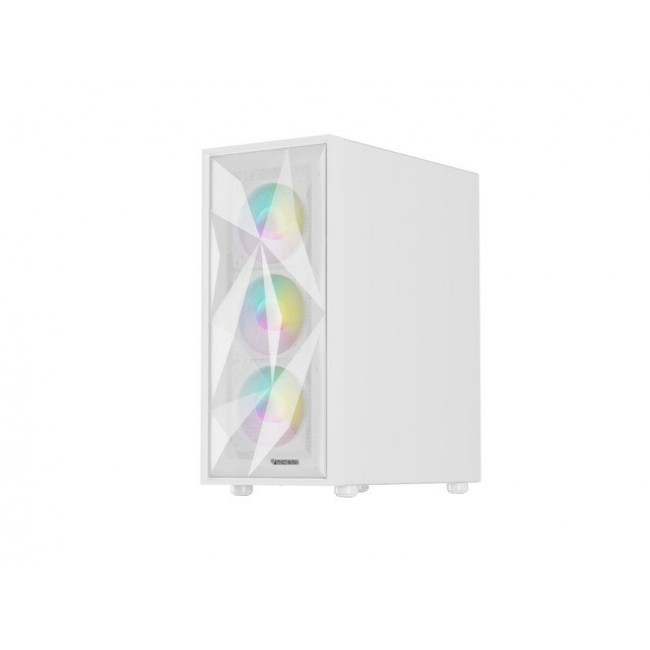 HOUSING GENESIS DIAXID 605 ARGB MIDI TOWER WITH USB-C WINDOW WHITE